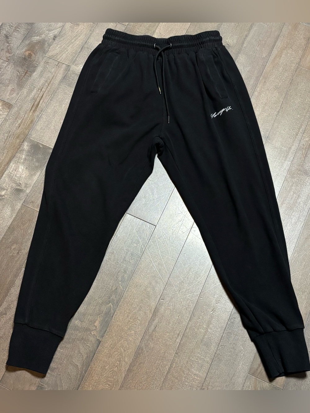 YoungLA 228 Cloud Joggers Men’s Medium Black Sweatpants Athletic Gym Tapered
